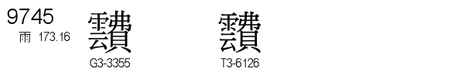 U+9745